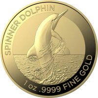 Australien Dolphin 2. Ausgabe Spinnerdelfin 2020 1 oz Gold