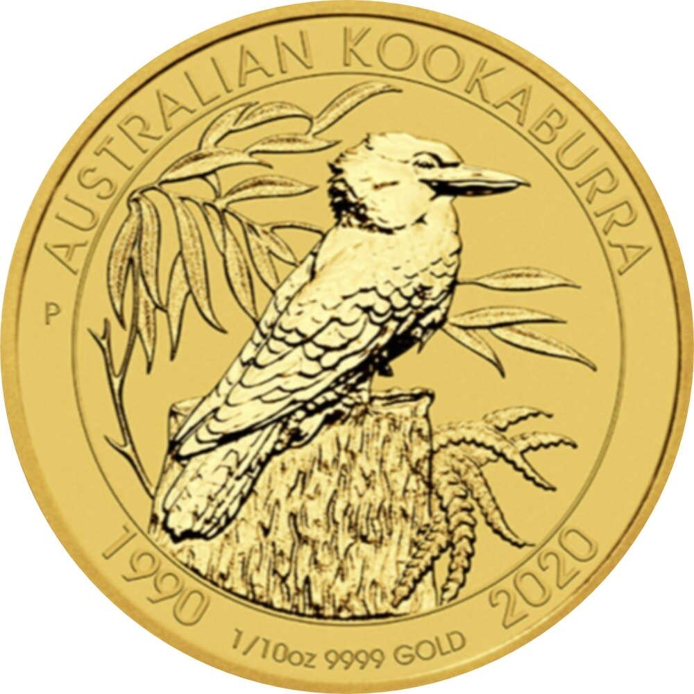 Australien Kookaburra 2020 1/10 oz Gold - 30 Jahre...