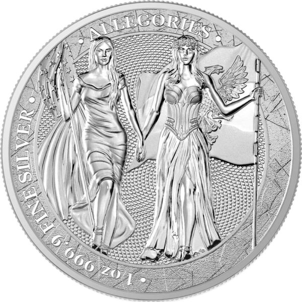 Round The Allegories - Columbia & Germania 2019 1 oz Silber