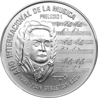 Kuba 5 Pesos 1985 - Europäisches Jahr der Musik -...
