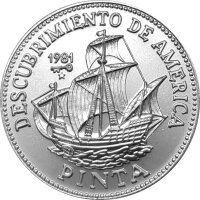 Kuba 5 Pesos 1981 - Entdeckung Amerikas "Pinta"...