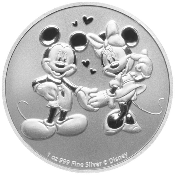 Niue Disney 2020 - Micky & Minnie Maus - 1 oz Silber