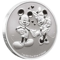 Niue Disney 2020 - Micky & Minnie Maus - 1 oz Silber