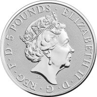 UK The Queen´s Beasts 8. Ausgabe 2020 White Lion 2 oz Silber | incl. Kapsel