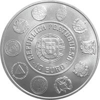 Portugal 10 Euro 2003 Segelschiff - Silber