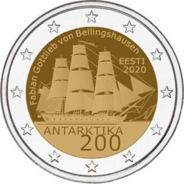 Estland 2 Euro 2020 "Entdeckung der Antarktis"