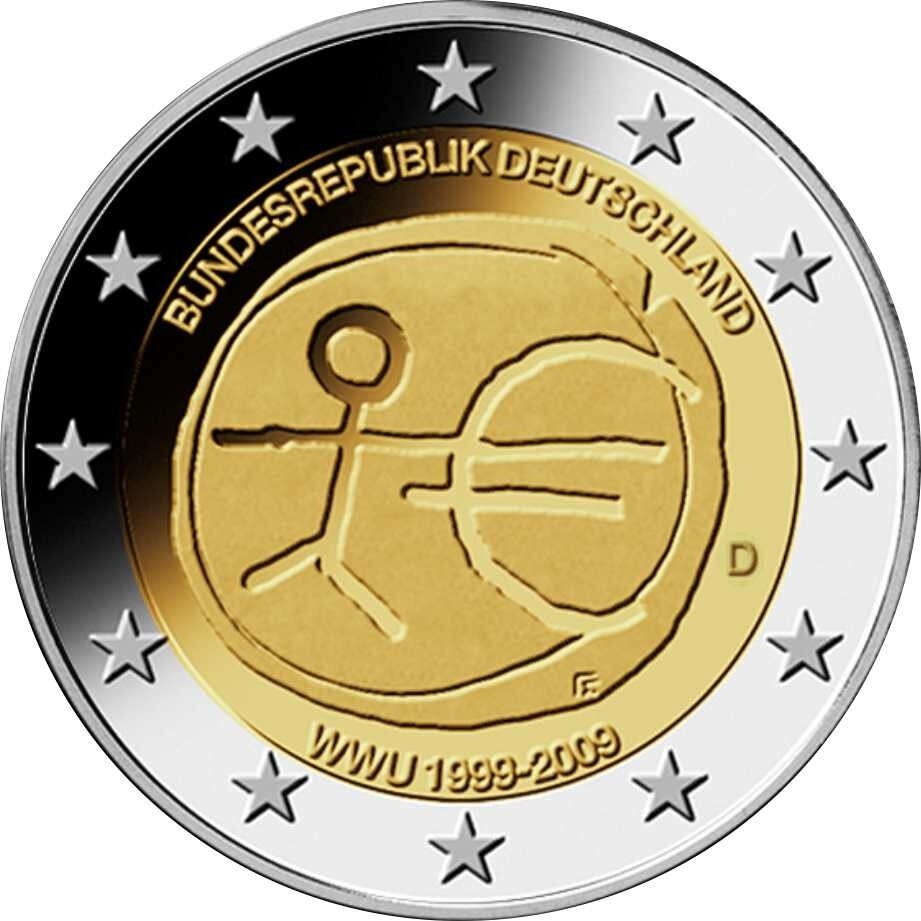 Luxemburg 2 Euro 2009 "10 Jahre WWU"