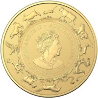 Australien RAM Lunar 2020 1. Ausgabe Jahr der Ratte 1 oz Gold