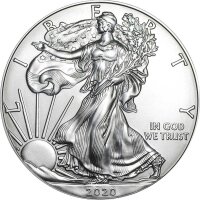 USA American Eagle 2020 1 oz Silber | incl. Münzkapsel