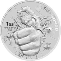 Korea Taekwondo 2020 1 oz Silber