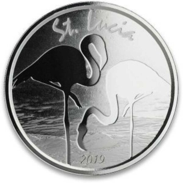 EC 8 2019 8. Ausgabe St. Lucia - Flamingo - 1 oz Silber