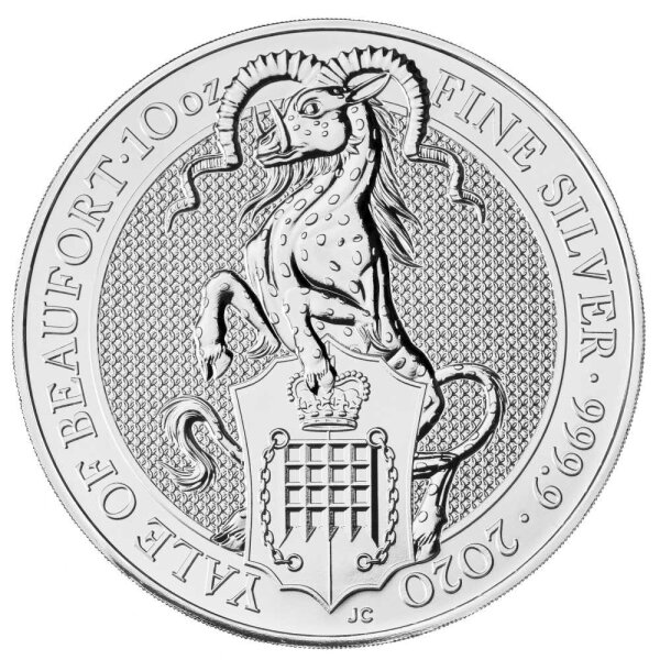 UK The Queen´s Beasts 7. Ausgabe 2020 Yale of Beaufort 10 oz Silber