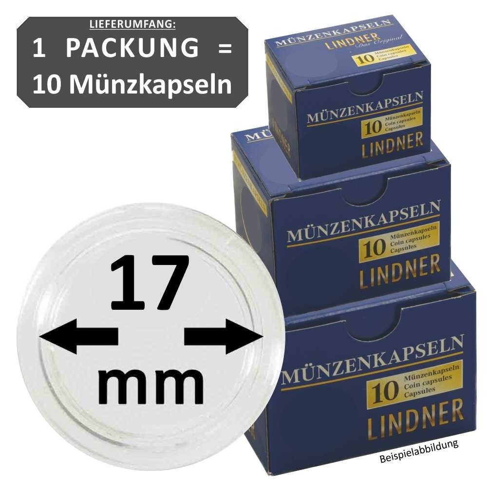 Ø 17 mm Münzkapseln Lindner 1 Pack = 10...