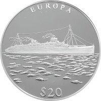 Liberia 20 Dollars 2000 - Schiffe "Europa" -...