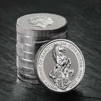 UK The Queen´s Beasts 9. Ausgabe 2020 White Horse 2 oz Silber | incl. Kapsel