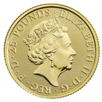 UK The Queen´s Beasts 9. Ausgabe 2020 White Horse 1/4 oz Gold
