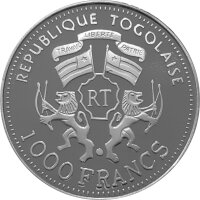 Togo 1.000 Francs 2000 - Segelschiff Pamir - Silber PP