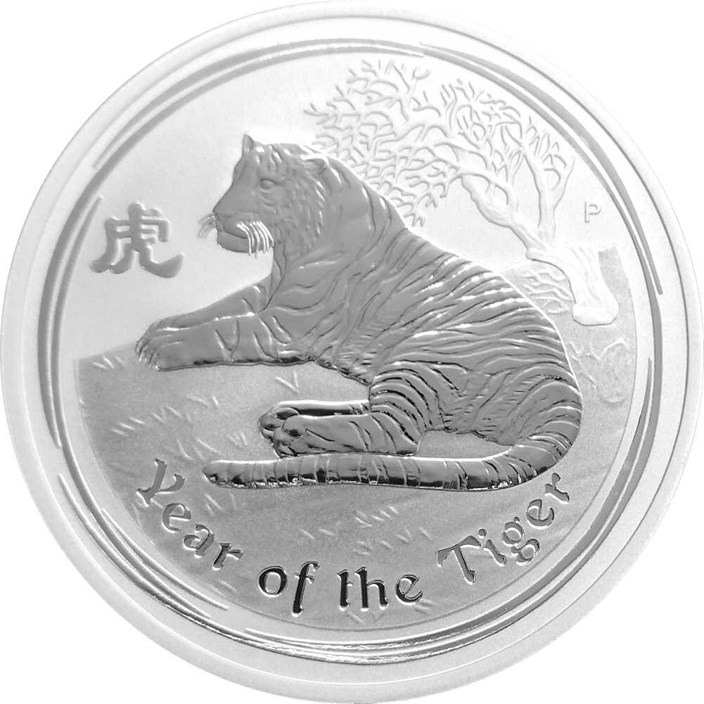 Australien Lunar II 2010 Jahr des Tigers 5 oz Silber