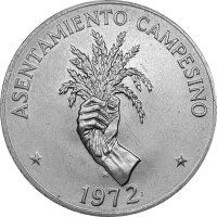 Panama 5 Balboas 1972 - F.A.O. Reispflanze - Silber