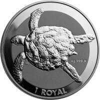 British Indian Ocean Turtle 2020 1 oz Silber