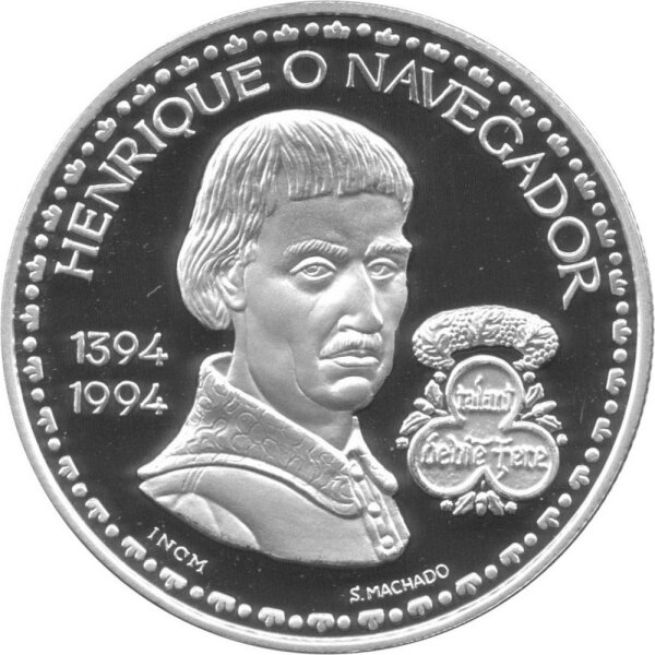 Portugal 200 Escudos 1994 - Heinrich der Seefahrer - Silber PP