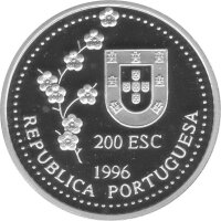 Portugal 200 Escudos 1996 - Taiwan - Silber PP