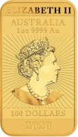Australien Rectangular Dragon 2020 1 oz Gold