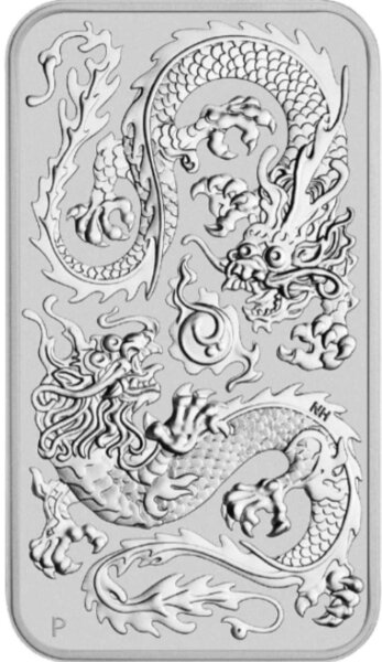 Australien Rectangular Dragon 2020 1 oz Silber | incl. Münzkapsel