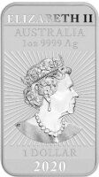 Australien Rectangular Dragon 2020 1 oz Silber | incl. Münzkapsel