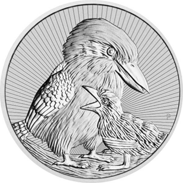 Australien Next Generation 2020 Kookaburra 2 oz Silber Piedfort