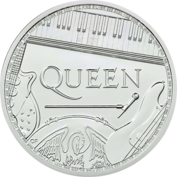 UK Music Legends 2020 1. Ausgabe Queen 1 oz Silber