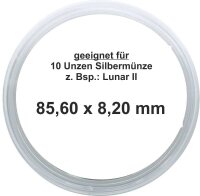 Ø 85,60 mm x 8,20 mm Münzkapseln für 10...