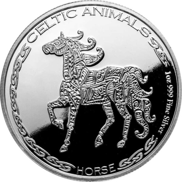 Tschad Celtic Animals Horse - Pferd 2020 1 oz Silber