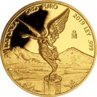 Mexiko Libertad 2019 Gold Set - Polierte Platte