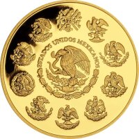 Mexiko Libertad 2019 Gold Set - Polierte Platte