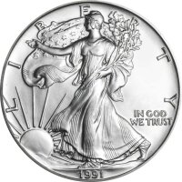USA American Eagle 1991 1 oz Silber