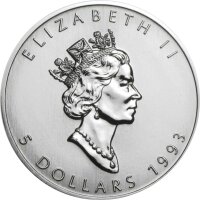 Kanada Maple Leaf 1993 1 oz Silber
