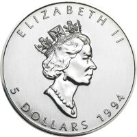 Kanada Maple Leaf 1994 1 oz Silber