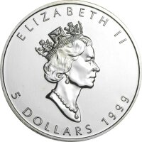 Kanada Maple Leaf 1999 1 oz Silber