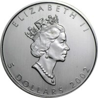 Kanada Maple Leaf 2002 1 oz Silber