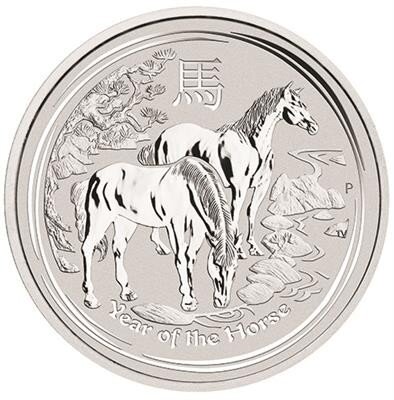 Australien Lunar II 2014 Jahr des Pferdes 1 oz Silber