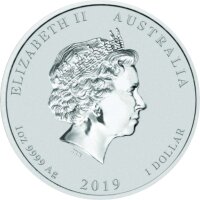 Australien Lunar II 2019 Jahr des Schweins 1 oz Silber