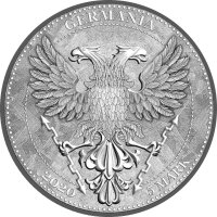 Round Mystischer Wald Chestnut Leaf - Kastanienblatt 2021 1 oz Silber