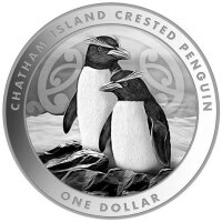 Neuseeland Haubenpinguine 2020 1 oz Silber