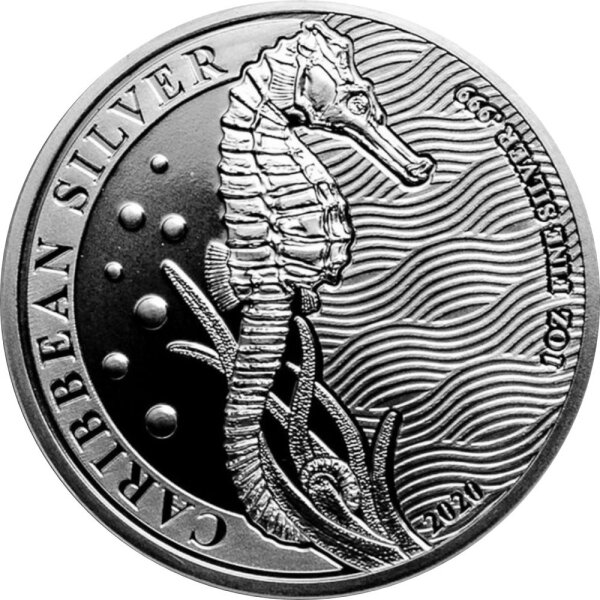 Barbados Seepferdchen 2020 1 oz Silber