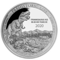 Kongo Prehistorical Life 1. Ausgabe 2020 T-Rex 1 oz Silber