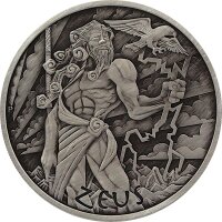 Tuvalu Olympische Götter 1. Ausgabe Zeus 2020 1 oz...