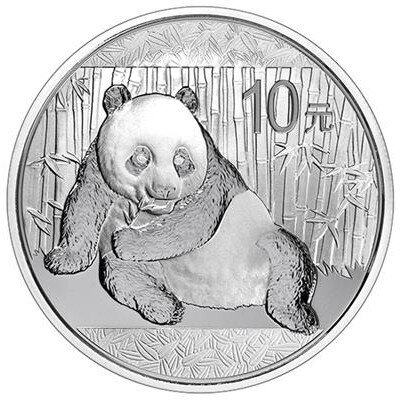 China Panda 2015 1 oz Silber