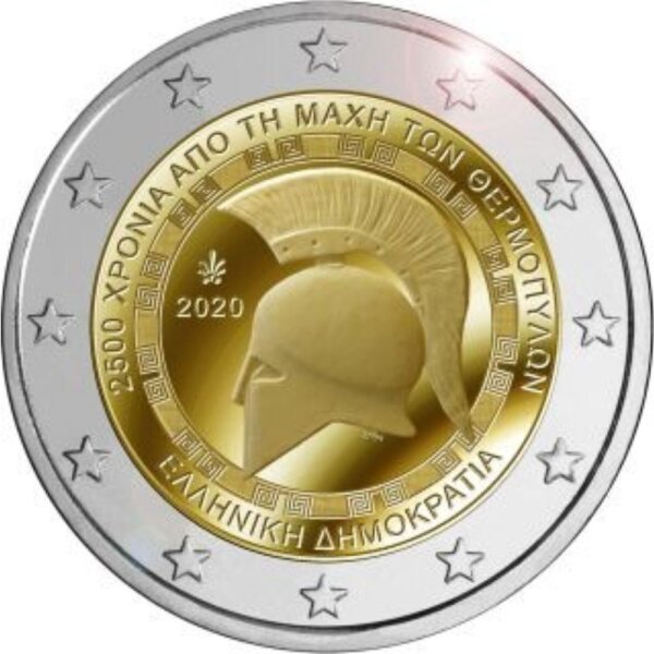 Griechenland 2 Euro 2020 "Schlacht bei Thermopylen"