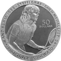 Niue 50 Dollars 1989 Olympiade Steffi Graf - Silber PP